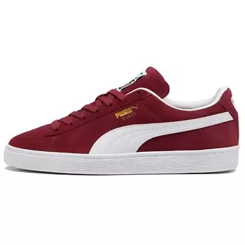 Кроссовки Puma Suede Skateboarding Shoes Unisex Low-top, красный