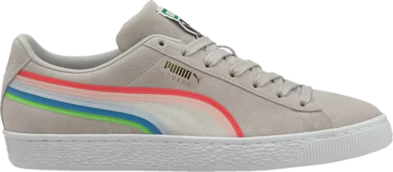 Кроссовки Puma Suede Triplex Tech Grey Violet, кремовый