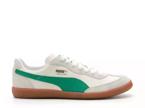 Кроссовки Puma Super Liga OG Retro — мужские, белые/зеленые
