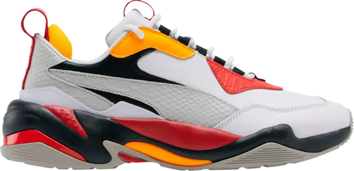 Кроссовки Puma Thunder Holiday High Risk Red Orange Alert, белый