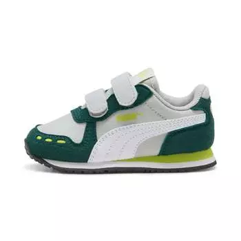 Кроссовки PUMA Toddler Cabana Racer SL 20 V, цвет cool light gray/white/dark myrtle/lime smash