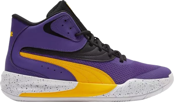 Кроссовки Puma Triple Mid Splatter Prism Violet Spectra Yellow, фиолетовый