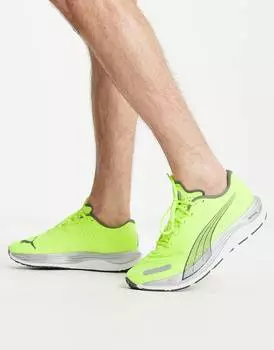 Кроссовки Puma Velocity Nitro 2, желто-зеленый/серый (Размер 44 RU)