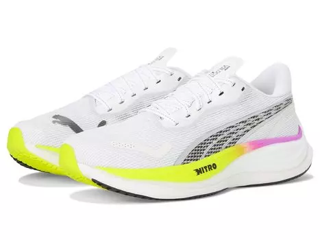 Кроссовки PUMA Velocity Nitro 3 Running Shoes, цвет Puma White/Pure Magenta