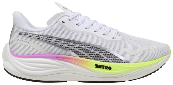 Кроссовки Puma Velocity Nitro 3 'White Pure Magenta Yellow Alert', белый