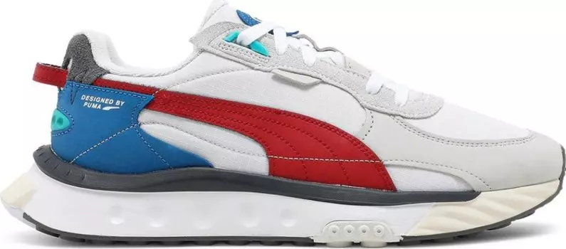 Кроссовки Puma Wild Rider Layers - White Urban Red, белый