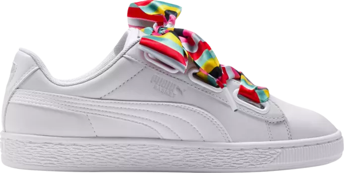 Кроссовки Puma Wmns Basket Heart Generation Hustle, белый