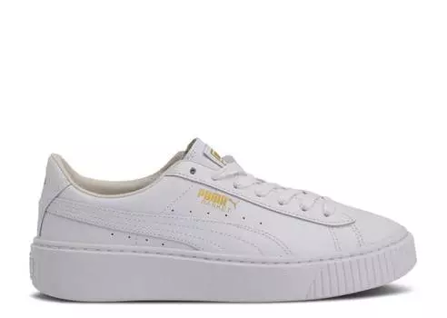 Кроссовки Puma WMNS BASKET PLATFORM CORE 'WHITE GOLD', белый