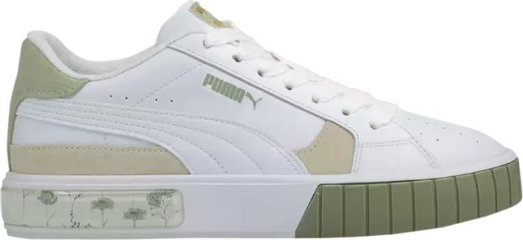 Кроссовки Puma Wmns Cali Star In Bloom - Desert Sage, белый