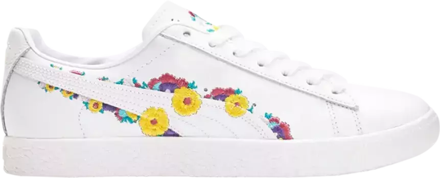 Кроссовки Puma Wmns Clyde NYC Floral, белый