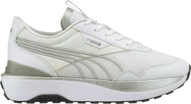 Кроссовки Puma Wmns Cruise Rider Metal White Silver, белый