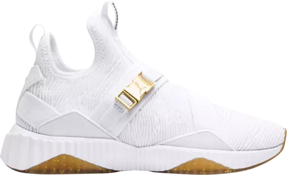 Кроссовки Puma Wmns Defy Varsity Mid White Metallic Gold, белый