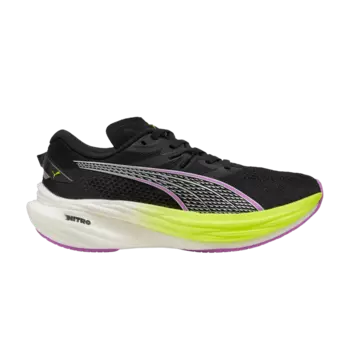 Кроссовки Puma Wmns Deviate Nitro 3 'Black Yellow Alert Magenta', черный