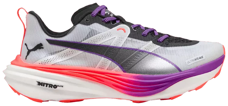 Кроссовки Puma Wmns Deviate Nitro Elite Trail 'White Glowing Red Pure Magenta', белый