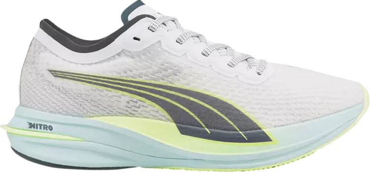 Кроссовки Puma Wmns Deviate Nitro White Dark Slate, белый