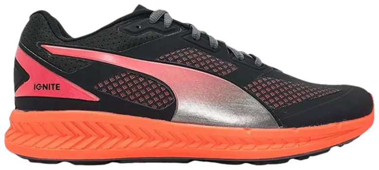 Кроссовки Puma Wmns Ignite Mesh 'Black Orange', черный