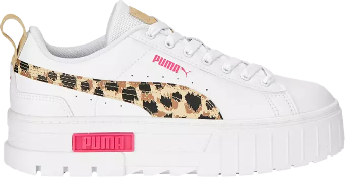 Кроссовки Puma Wmns Mayze Animal Print, белый