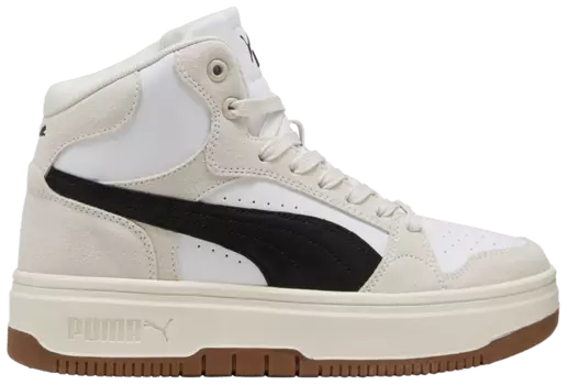 Кроссовки Puma Wmns Rebound Femme Mid Suede 'White Black Frosted Ivory', кремовый