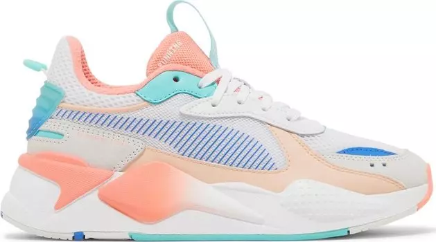 Кроссовки Puma Wmns RS-X Fade White Peach Parfait, белый