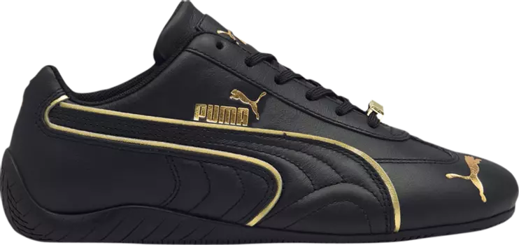 Кроссовки Puma Wmns Speedcat LS Black Team Gold, черный
