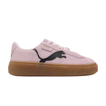 Кроссовки Puma Wmns Suede Platform 'Cutout - Pearl Pink Black', розовый