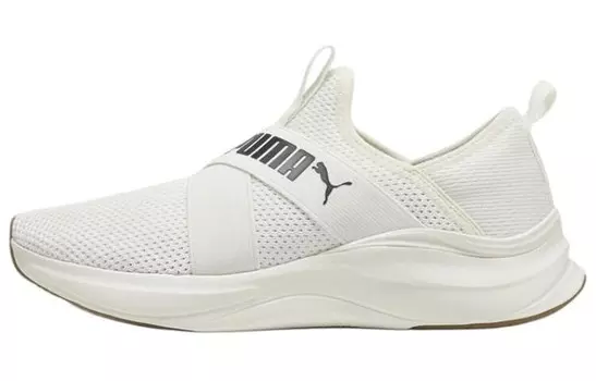 Кроссовки Puma Women's Softride Harmony Slip-On 'Warm White', черный/белый