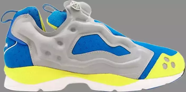 Кроссовки pump fury hls 'grey yellow blue' Reebok, синий