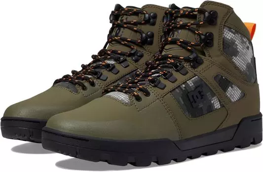 Кроссовки Pure High-Top WR Boot DC, цвет Olive/Black