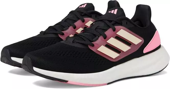 Кроссовки Pureboost 22 adidas, цвет Black/Bliss Orange/Pink Strata