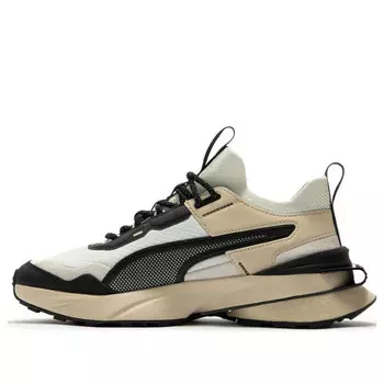 Кроссовки pwrframe 'beige white black' Puma, бежевый