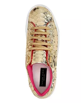 Кроссовки Python Lo-Top Золотистые Philipp Plein, золото