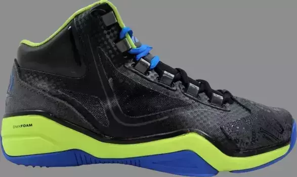 Кроссовки q96 cross examine 'black green blue' Reebok, черный