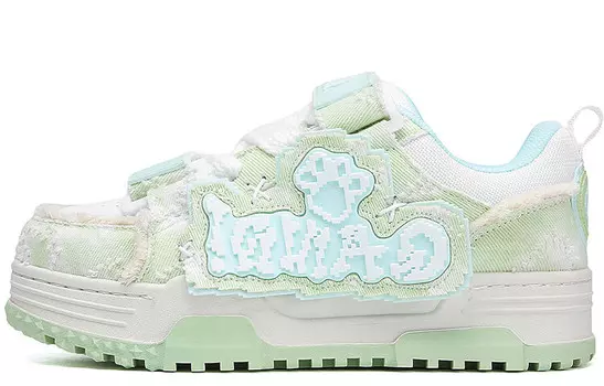 Кроссовки Q-AND Skateboarding Shoes Unisex Low-top, зеленый