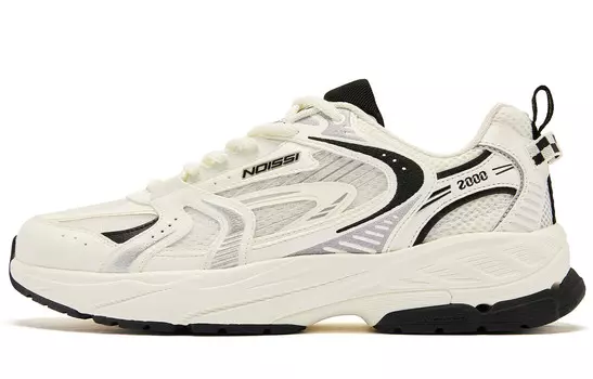 Кроссовки QIAODAN Kaiyuan 1.0 Lifestyle Shoes Men Low-top Ivory Black, черный/слоновая кость