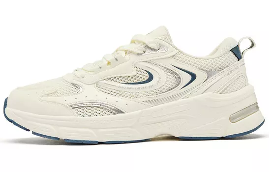 Кроссовки QIAODAN Kaiyuan SE Lifestyle Shoes Men Low-top Ivory Smoky Blue, голубой