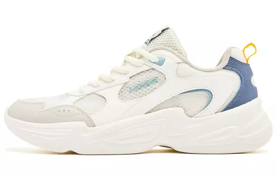 Кроссовки QIAODAN Lifestyle Shoes Men Low-top Ivory Shadow Blue, синий