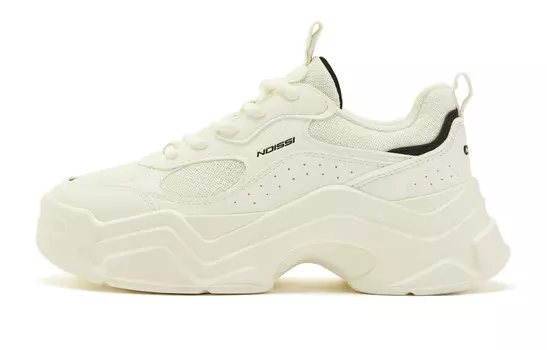 Кроссовки QIAODAN Lifestyle Shoes Women's Low-top Ivory Black, черный/слоновая кость