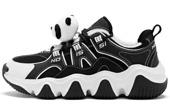 Кроссовки QIAODAN Lifestyle Shoes Women's Low-top Black/White, черный/белый