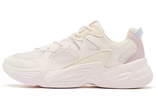 Кроссовки QIAODAN Lifestyle Shoes Women's Low-top Hydrogen Pink Vanilla Yellow, желтый