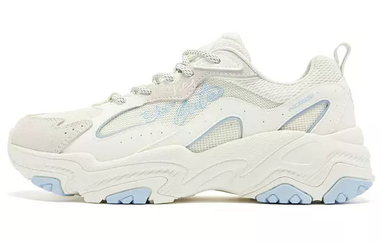 Кроссовки QIAODAN Lifestyle Shoes Women's Low-top White/Blue, белый/синий