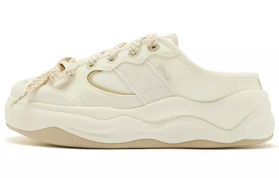 Кроссовки QIAODAN Lifestyle Shoes Women's Low-top White, слоновая кость