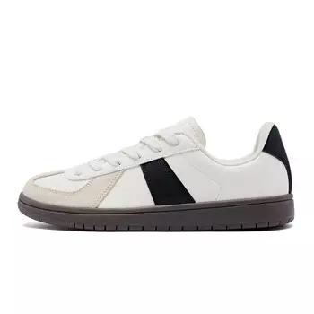 Кроссовки QIAODAN Moral Training Shoes Skateboarding Shoes Women's Low-top Cream White/black, черный