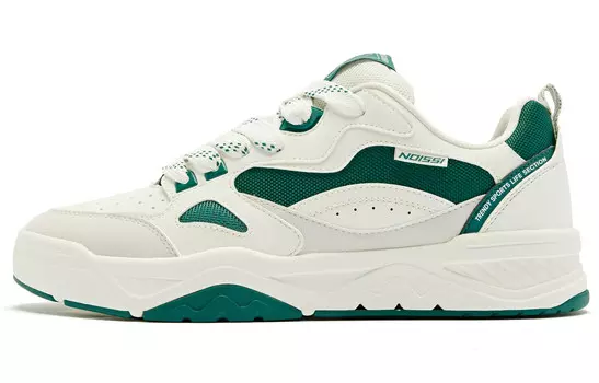 Кроссовки QIAODAN Sea Salt 1.0 Skateboarding Shoes Men Low-top Ivory Sativa Green, цвет Ivory sativa green