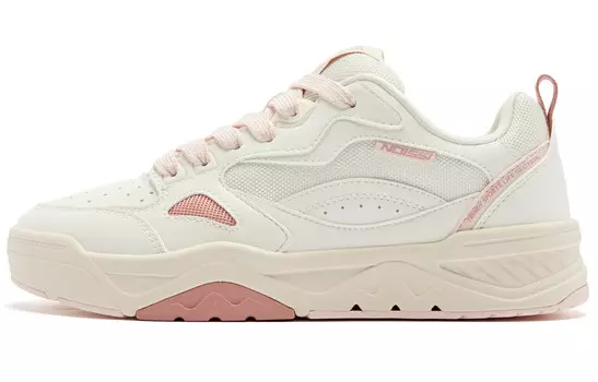 Кроссовки QIAODAN Sea Salt 1.0 Skateboarding Shoes Women's Low-top White/Pink, розовый