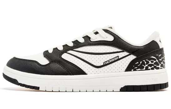 Кроссовки QIAODAN Skateboarding Shoes Men Low-top White/black, белый/черный