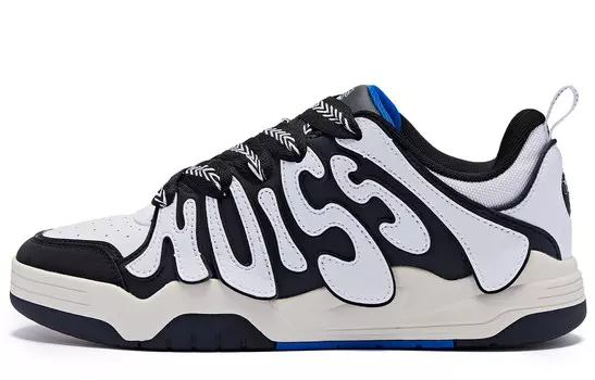 Кроссовки QIAODAN Skateboarding Shoes Men Low-top, черный/белый