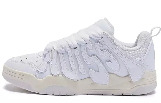 Кроссовки QIAODAN Skateboarding Shoes Women's Low-top, цвет White