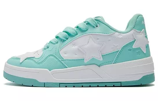 Кроссовки QIAODAN Skateboarding Shoes Women's Low-top White/Blue, цвет White / Tranquility Blue