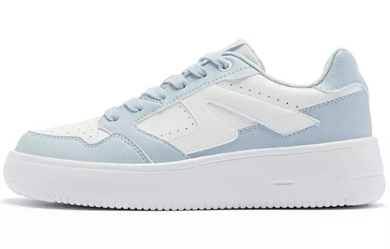 Кроссовки QIAODAN Skateboarding Shoes Women's Low-top White / Smoke And Rain Blue, цвет White / Smoke and Rain Blue