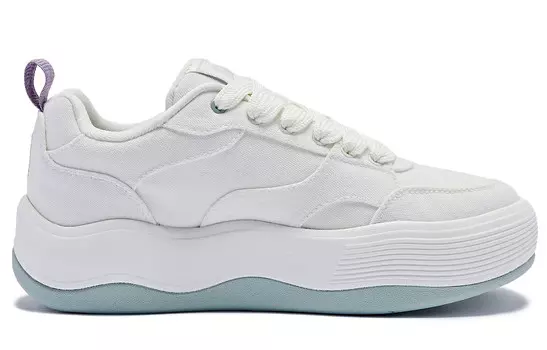 Кроссовки QIAODAN Skateboarding Shoes Women's Low-top Ivory Mist Green, зеленый